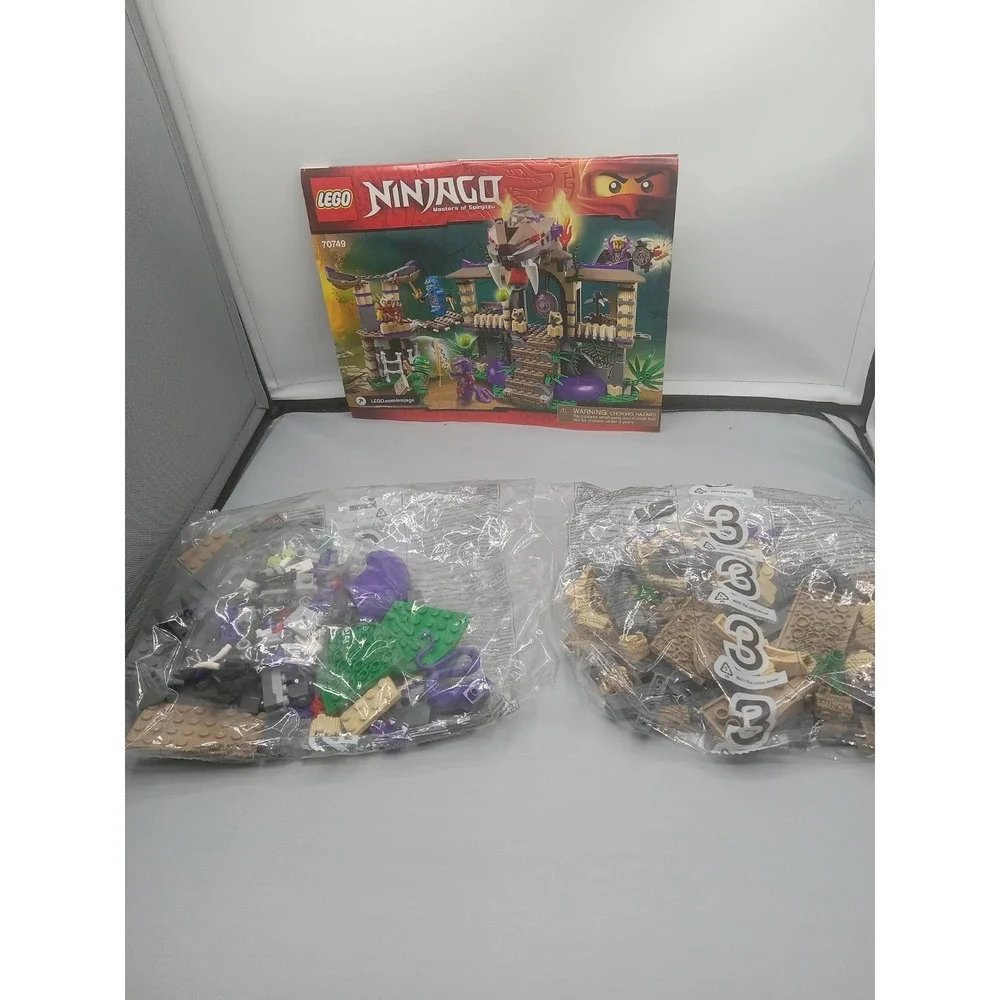 LEGO NINJAGO Enter the Serpent 70749 In 2015 U Retired Not Complete Read Bag 2&3